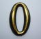 Цифра дверного номера  "0"  золото самоклеющ h=5 см.(3000/150)